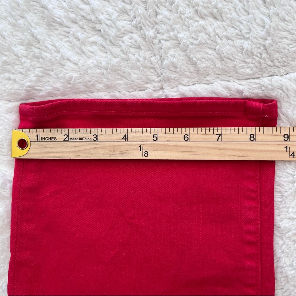 MOTHER High Rise Rambler Ankle Ribbon Red Jeans Women’s 25 1667-763 - Picture 16 of 16
